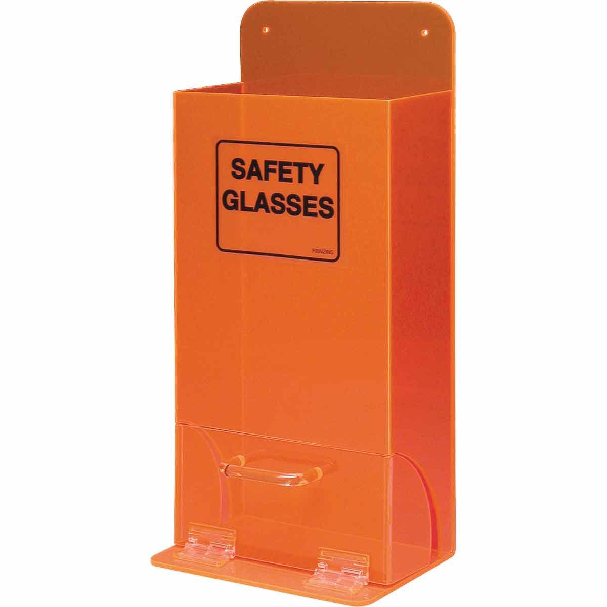 Brady Safety Glasses, Safety Goggles Dispenser MVSDO - Black on Fluorescent Orange - 45670