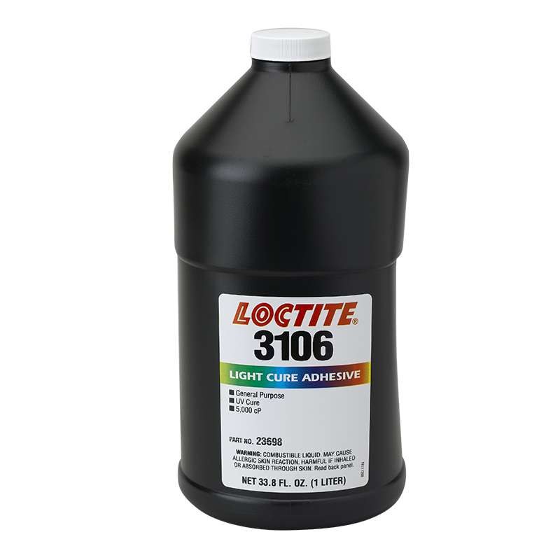 Loctite AA 3106 Clear One-Part Acrylic Adhesive - 1 L Bottle - 23698