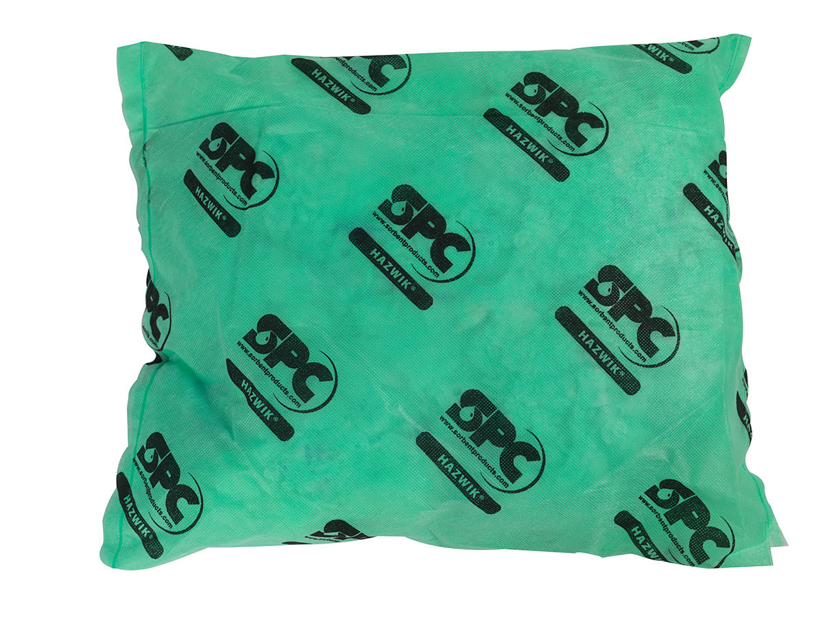 Brady Hazwik Green Polypropylene 14 gal Absorbent Pillow 107712 - 18 in Width - 18 in Length - 662706-28208