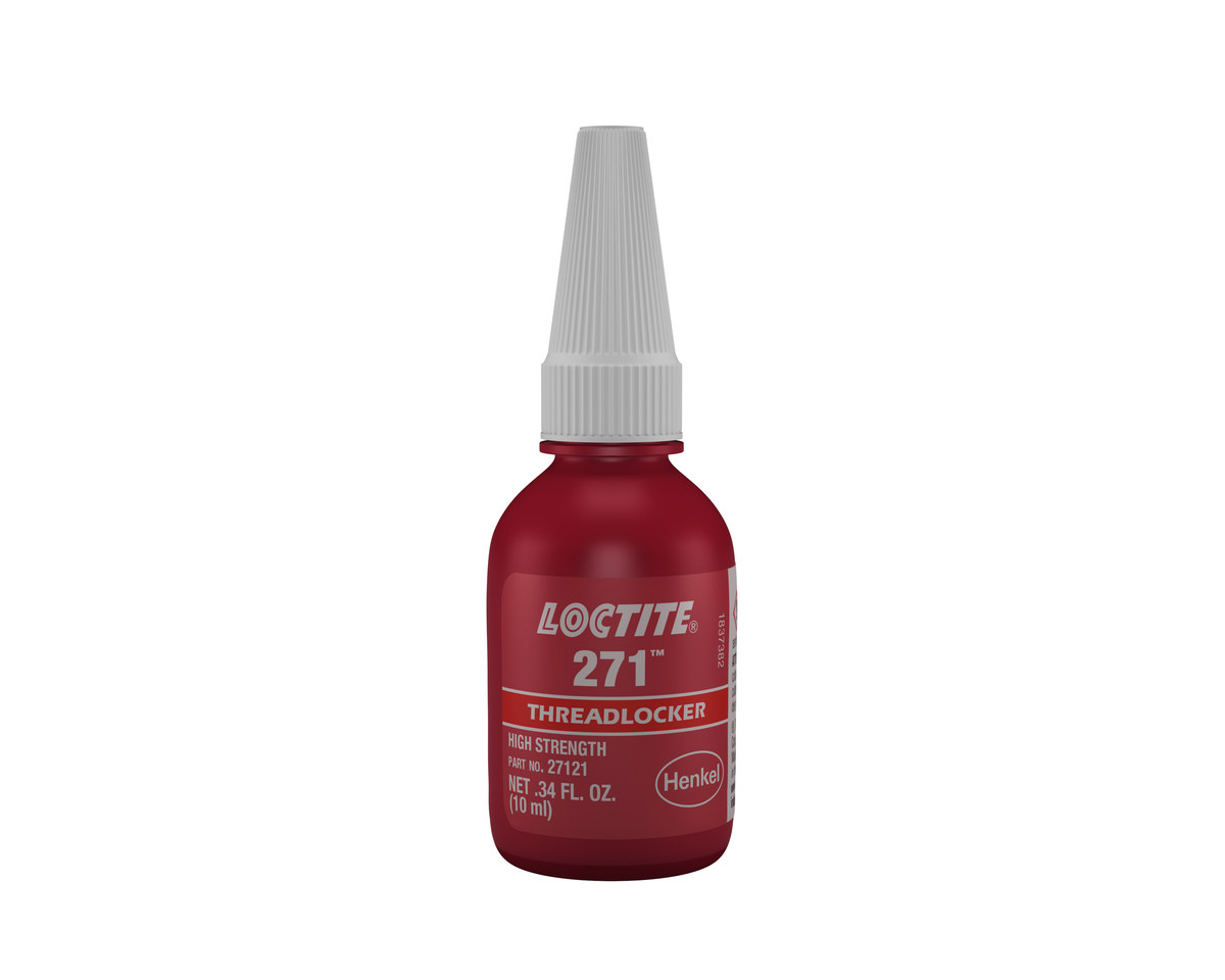 Loctite 271 Red Threadlocker 27121, IDH:135380 - High Strength - 10 ml Bottle