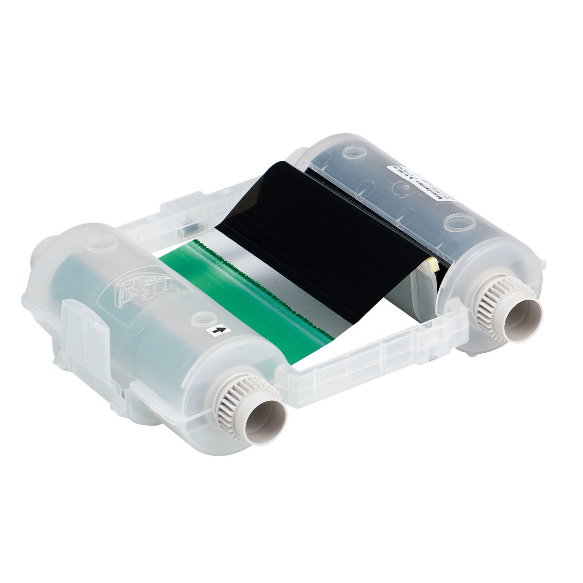 Brady Globalmark 76779 Black / Green Printer Ribbon Cartridge - 4.11 in Width - 200 ft Length - Cartridge - 754476-76779