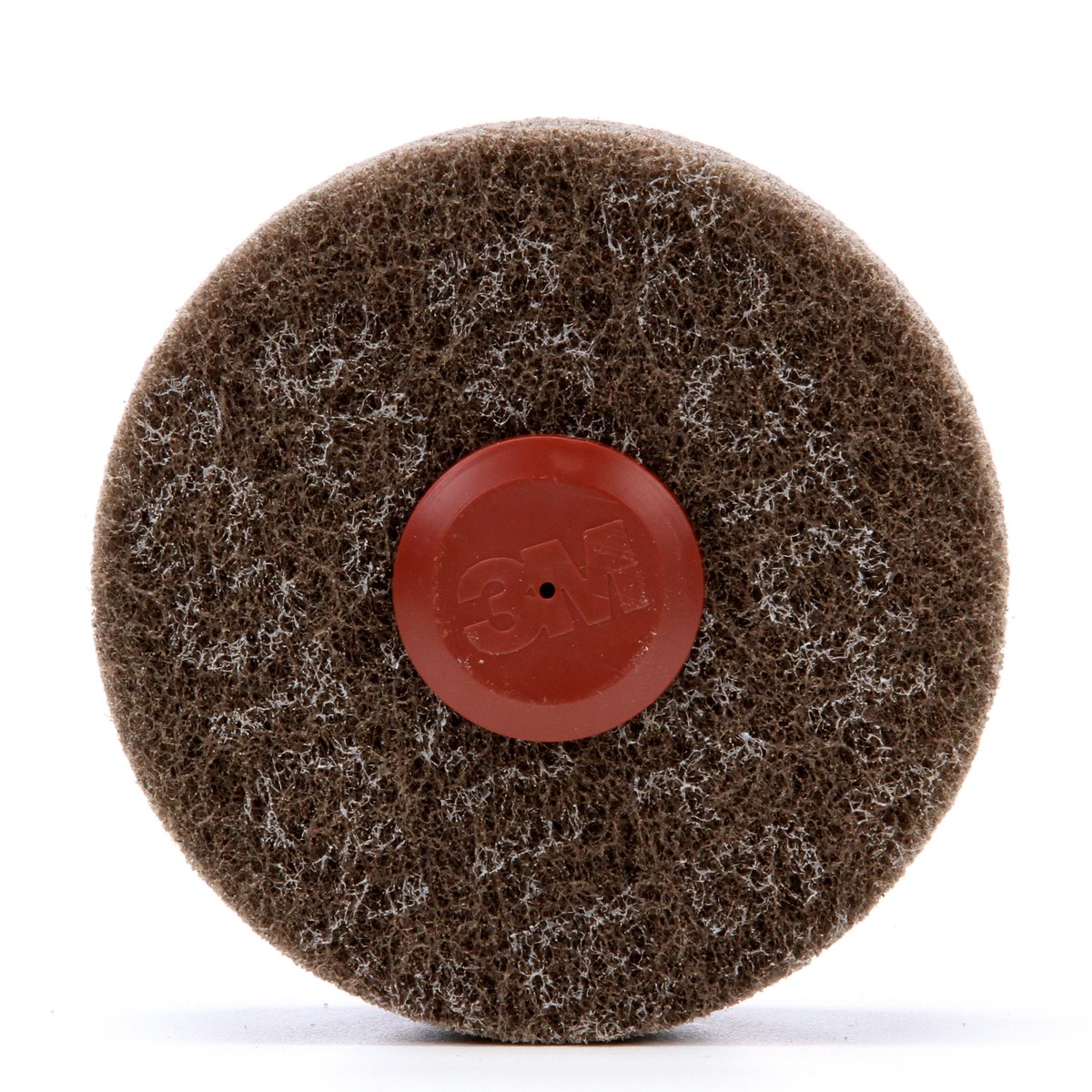 3M Scotch-Brite C5-ZS Non-Woven Aluminum Oxide Deburring Disc - Medium Grade - Shank Attachment - 4 in Diameter - 14779