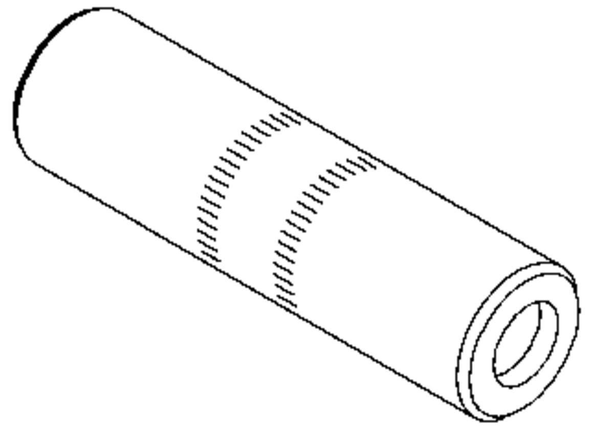 3M Scotchlok 20001 Gray Aluminum Barrel Connector - Butt Connector - 1.62 in Length - 0.2 in Inside Diameter - 0.344 in Outside Diameter - 13236