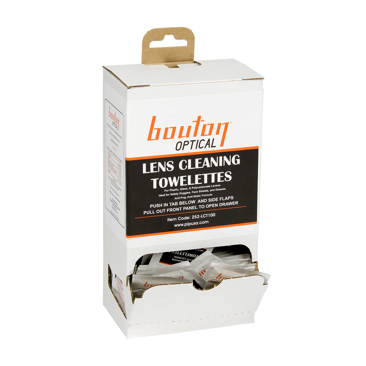 Bouton Optical Lens Cleaning Towelette 252 Lct100 100 Wipes Anti Fog Anti Static Rshughes Com