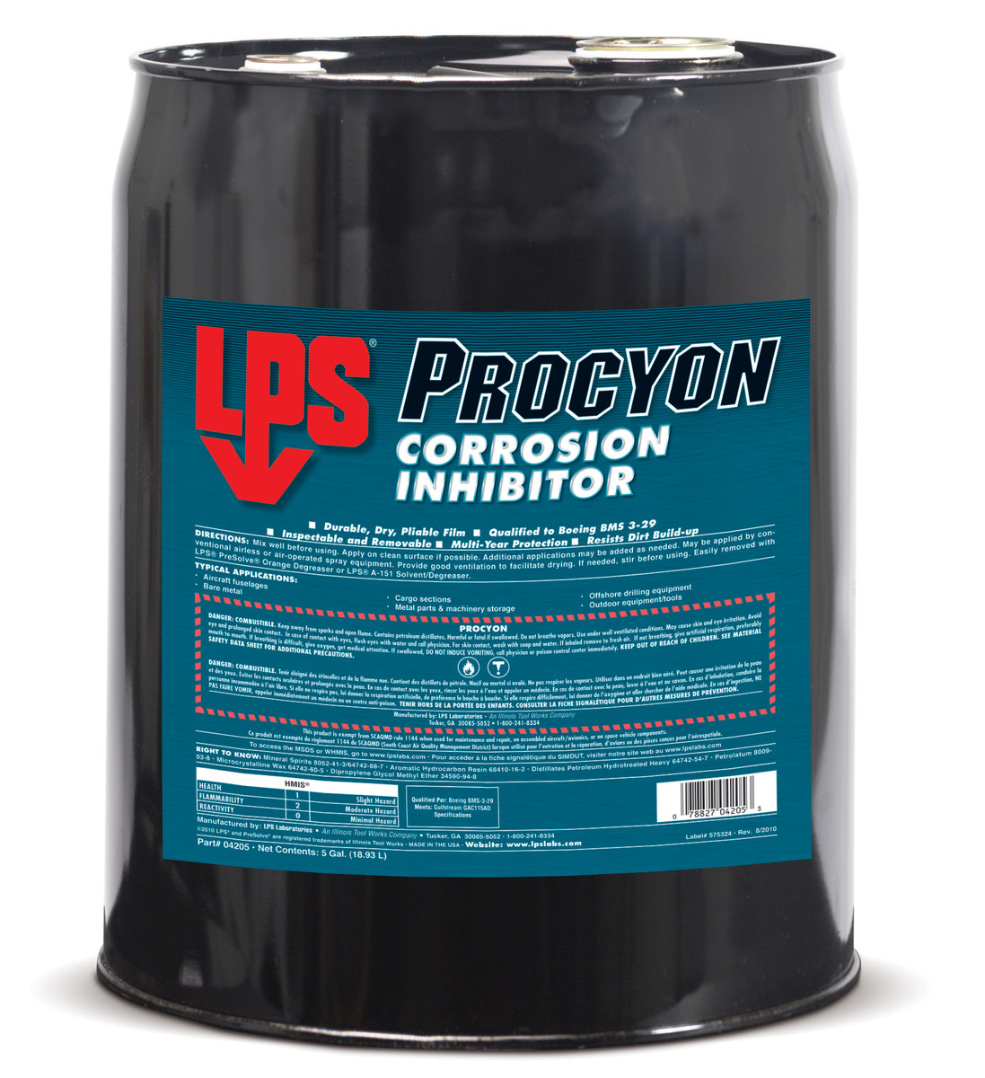 LPS 42282 Brown Corrosion Inhibitor - Liquid 5 gal Pail - 04205