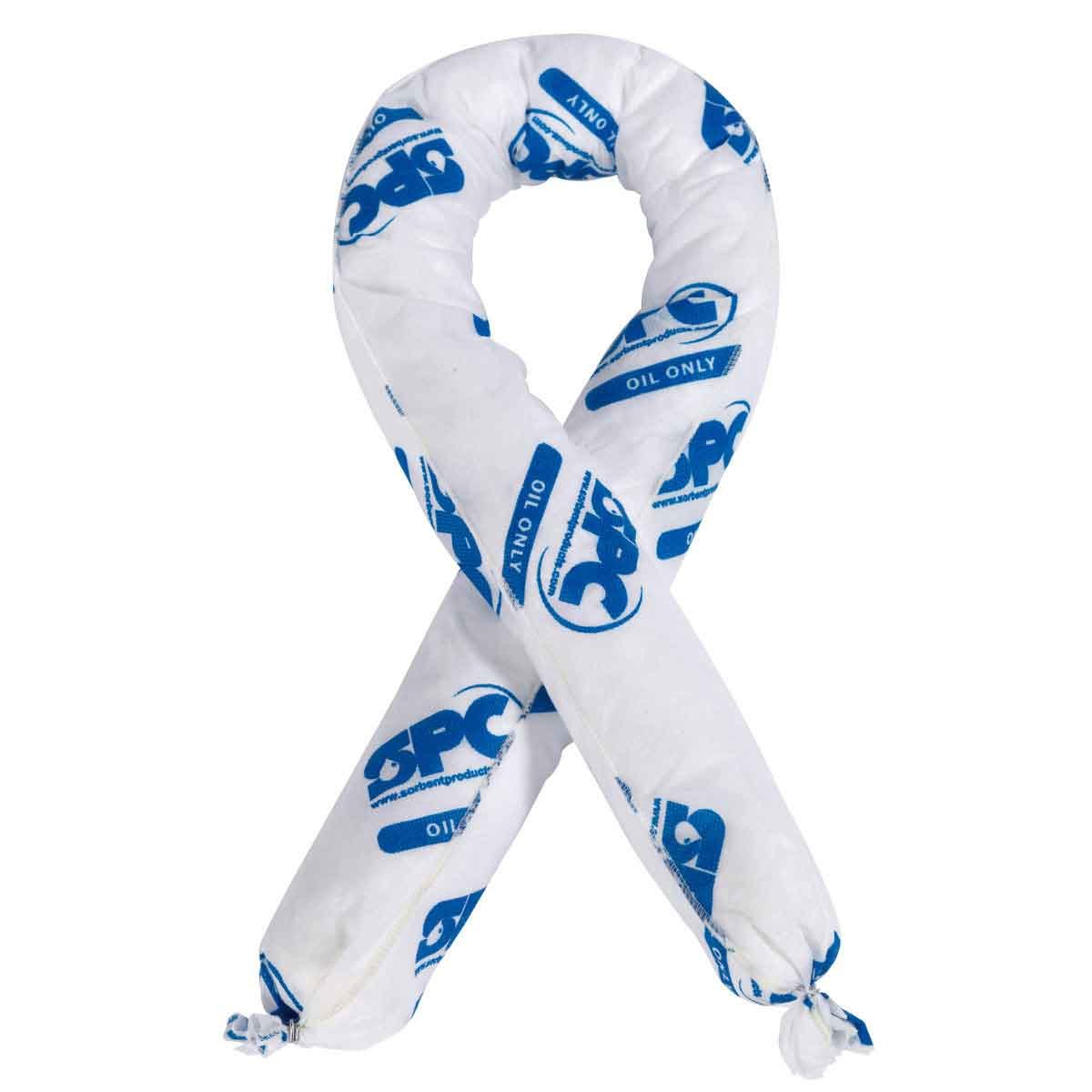Brady White Polypropylene 12 gal Absorbent Sock 107744 - 3 in Width - 4 ft Length - 662706-13201
