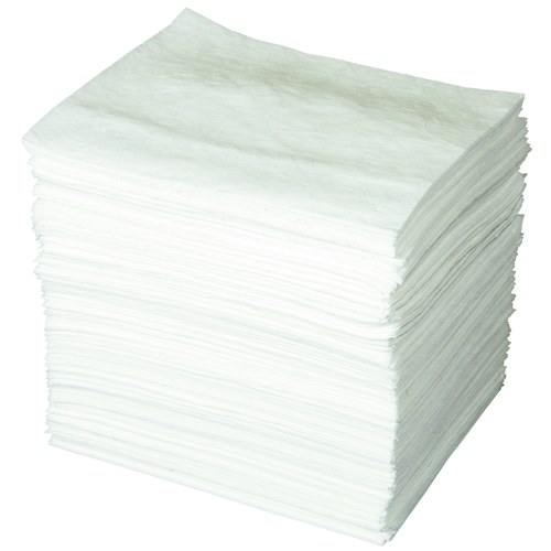 Brady Maxx White Polypropylene 51 gal Absorbent Pad 107700 - 15 in Width - 19 in Length - 662706-16053