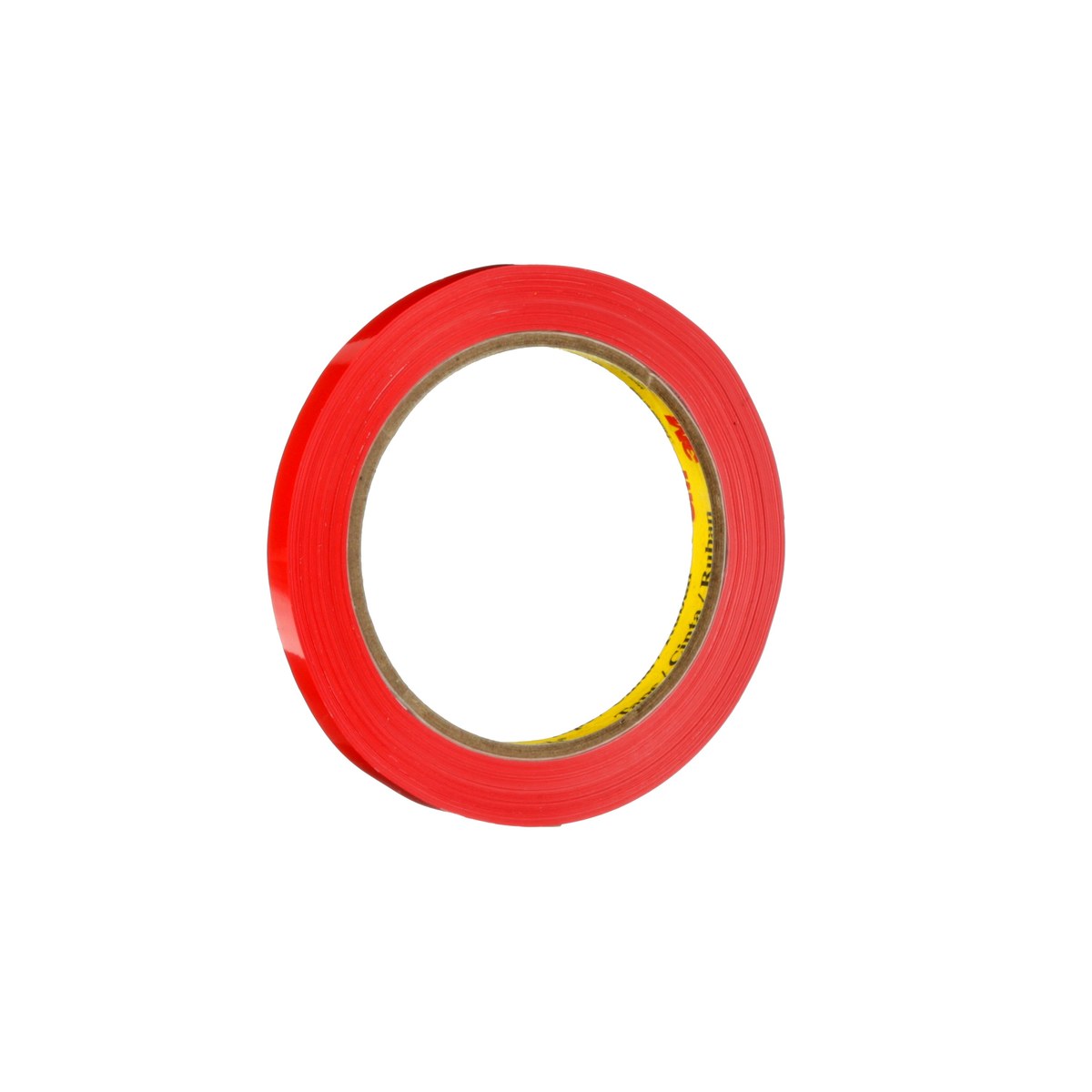 3M Scotch 690 Red Color Coding Bag/Packaging Tape - 12 mm Width x 66 m Length - 2.3 mil Thick - 61648