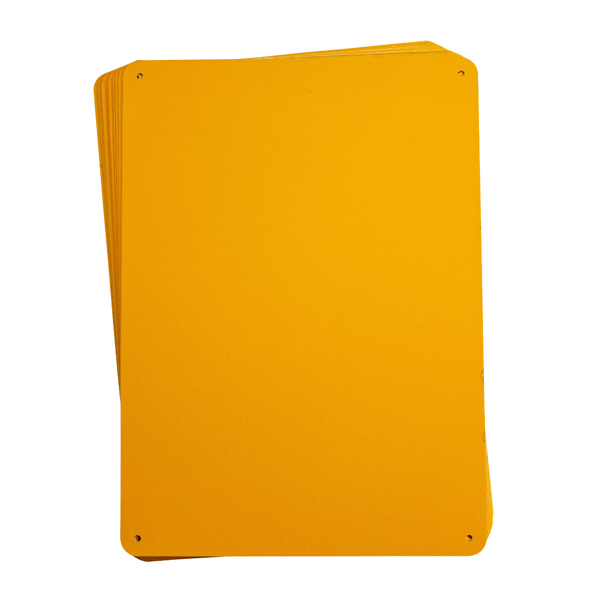 Brady B-555 Aluminum Rectangle Yellow Sign Blank - 14.25 in Width x 10.25 in Height - 13636
