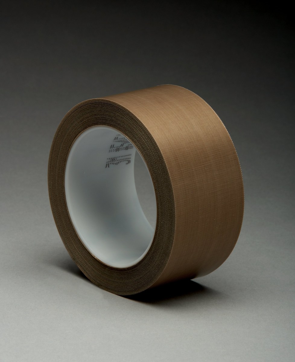 3M 7010380325 Brown Slick Surface Tape - 1/2 in Width x 36 yd Length - 5.6 mil Thick - 16150