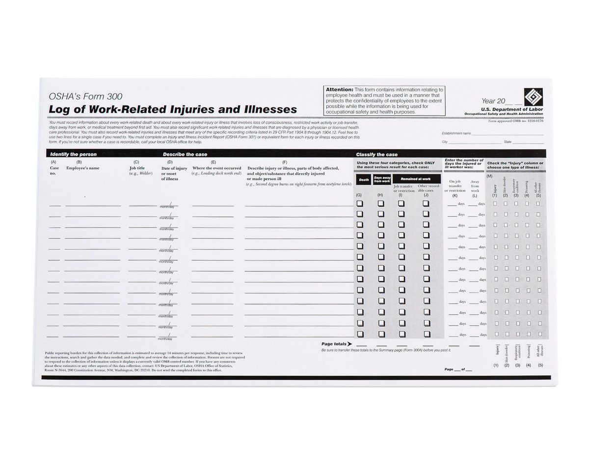 Brady OSHA Compliance Training Medical Form 45675 - English - 754476-45675