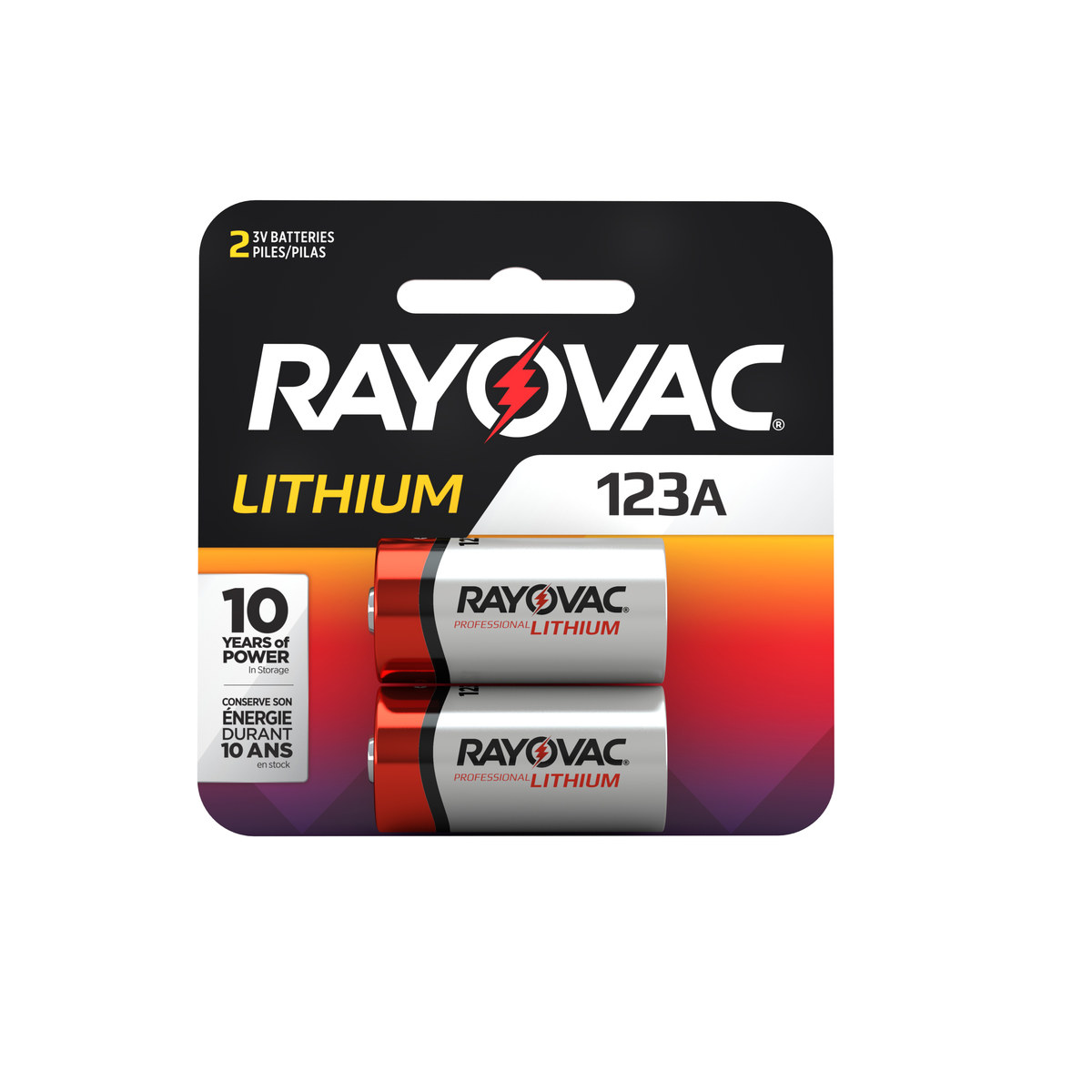 Rayovac RL123A-2G Photo Battery - 123A - Lithium - 46270
