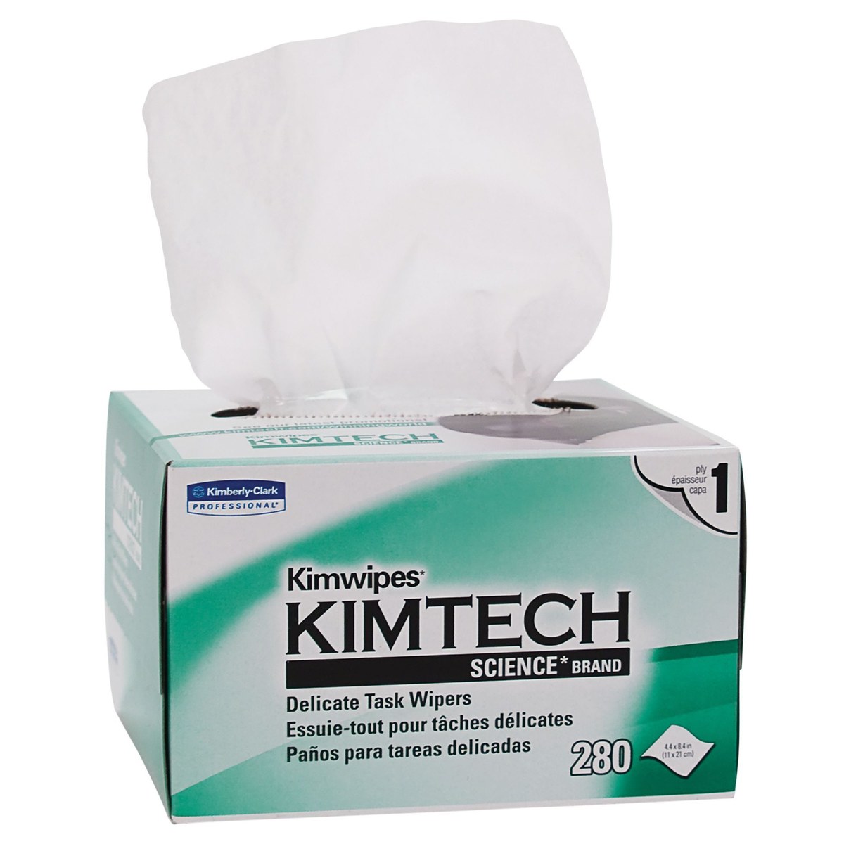 Ansell Kimtech 34155 Wiper, Tissue, - 4.4 in x 8.4 in - White