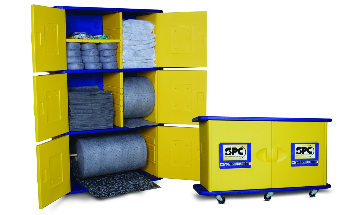 Brady Absorbent Storage Cabinet SC-3000 - Blue/Yellow - 83157