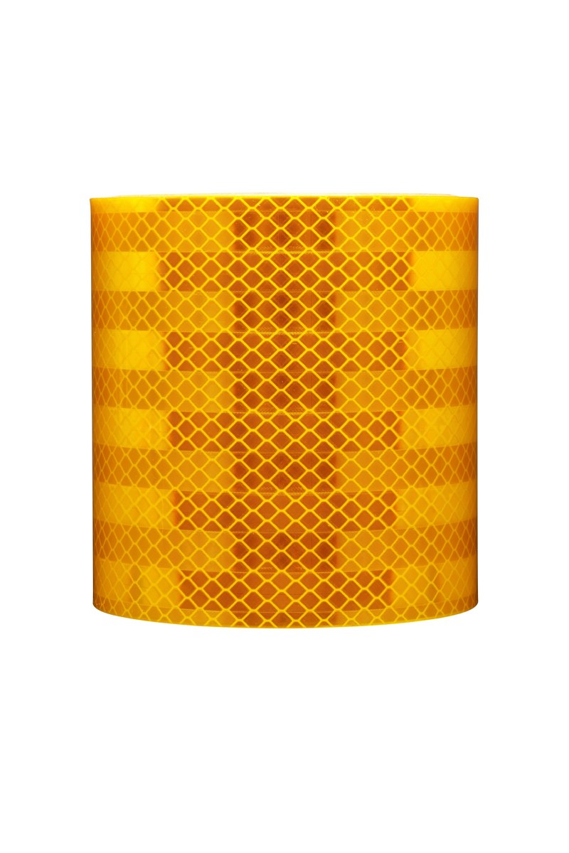 NEON ORANGE Reflective Conspicuity Tape 3/" x 25 feet Thick CUSTOM CUT lines