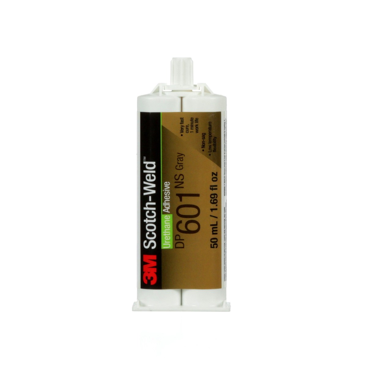 3M Scotch-Weld 601NS Asphalt & Concrete Sealant - Gray Liquid 50 ml Syringe - 96407