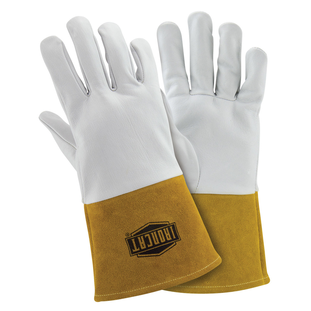 Welder Gloves 12/" Gray Leather Cowhide