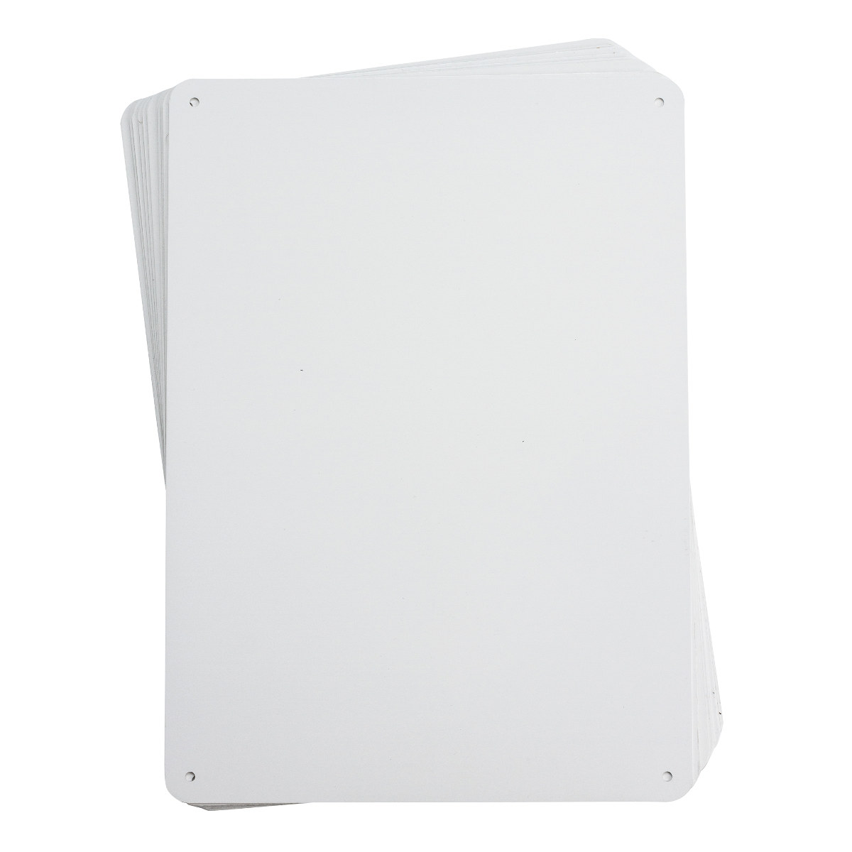 Brady B-555 Aluminum Rectangle White Sign Blank - 14.25 in Width x 10.25 in Height - 13635