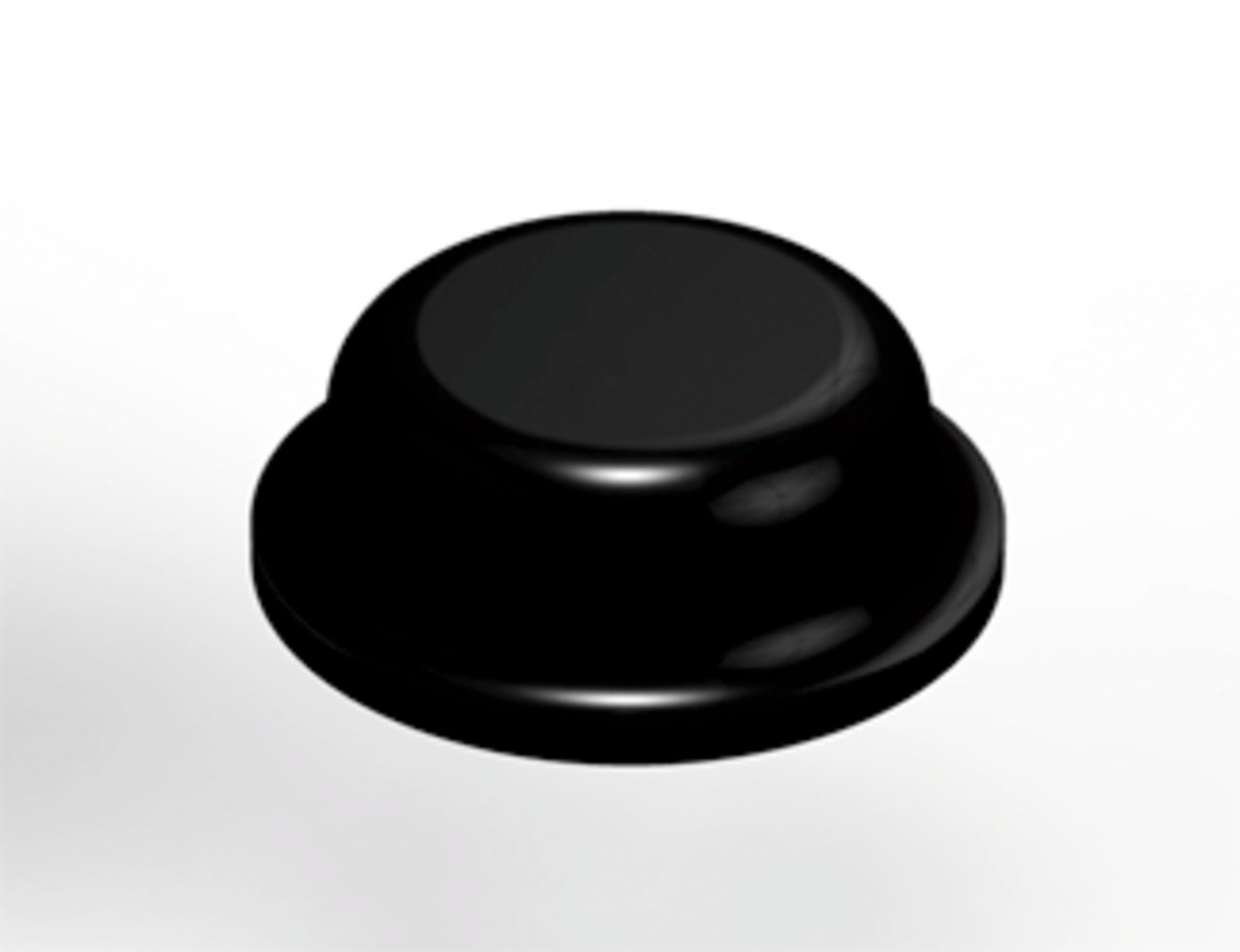 3M Bumpon SJ5076 Black Bumper/Spacer Pad - Cylindrical Shaped Bumper - 0.315 in Width - 0.11 in Height - 84197