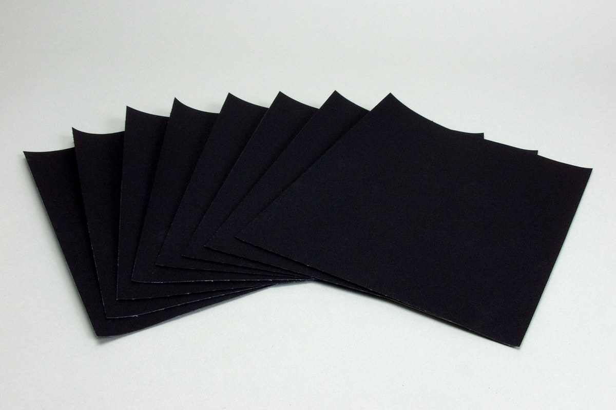 3M 011K Sand Paper Sheet 02432 - 9 in x 11 in - Aluminum Oxide - Medium