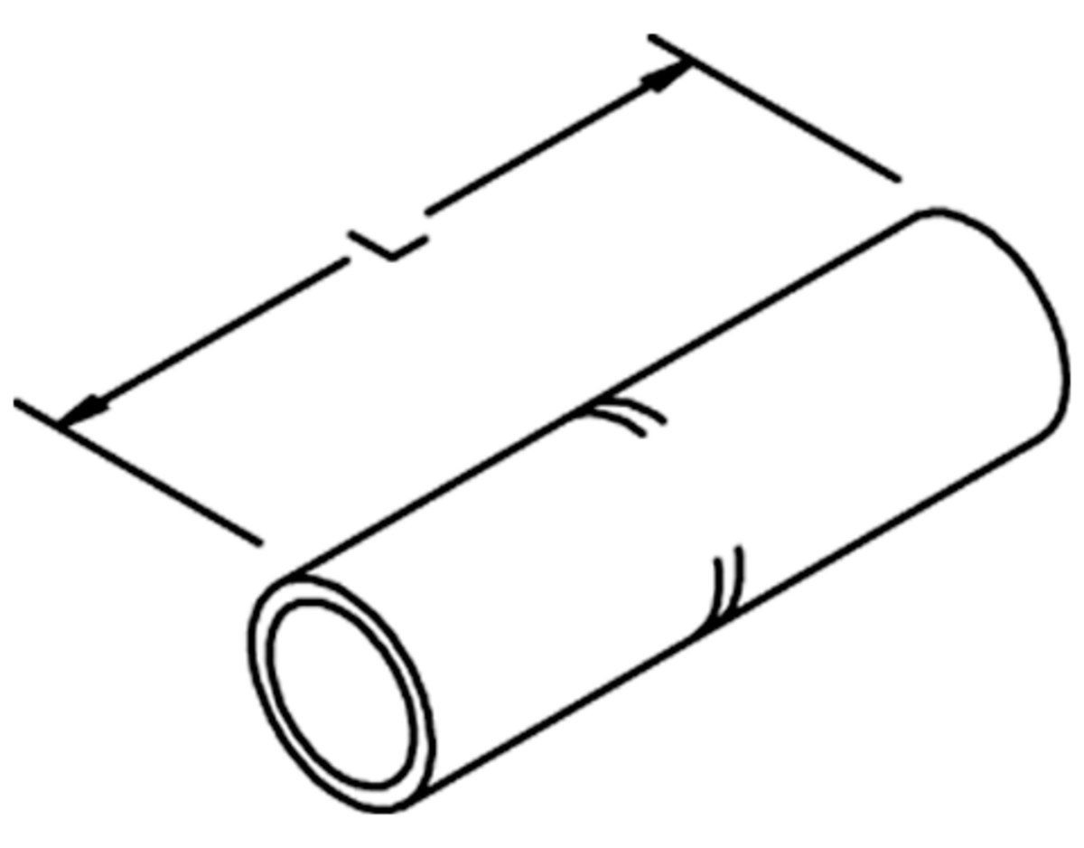 3M Scotchlok 10010 White Copper Barrel Connector - 2.25 in Length - 0.813 in Outside Diameter - 12857