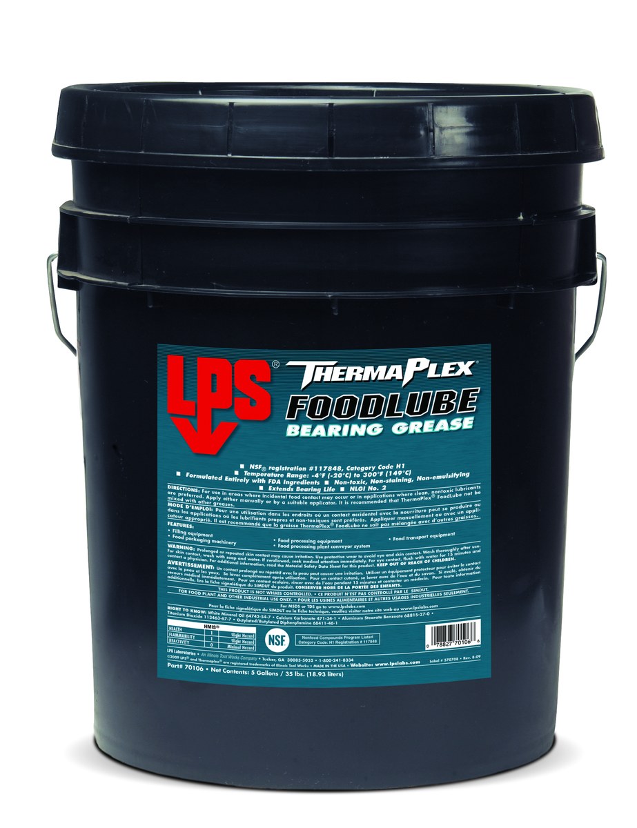 LPS ThermaPlex Foodlube White Grease - 5 gal Pail - Food Grade - 70106