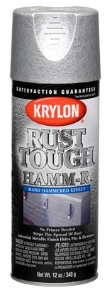 Krylon Industrial Rust Tough 92339 Silver Gray Textured Paint - 16 oz Aerosol Can - 12 oz Net Weight - 09233