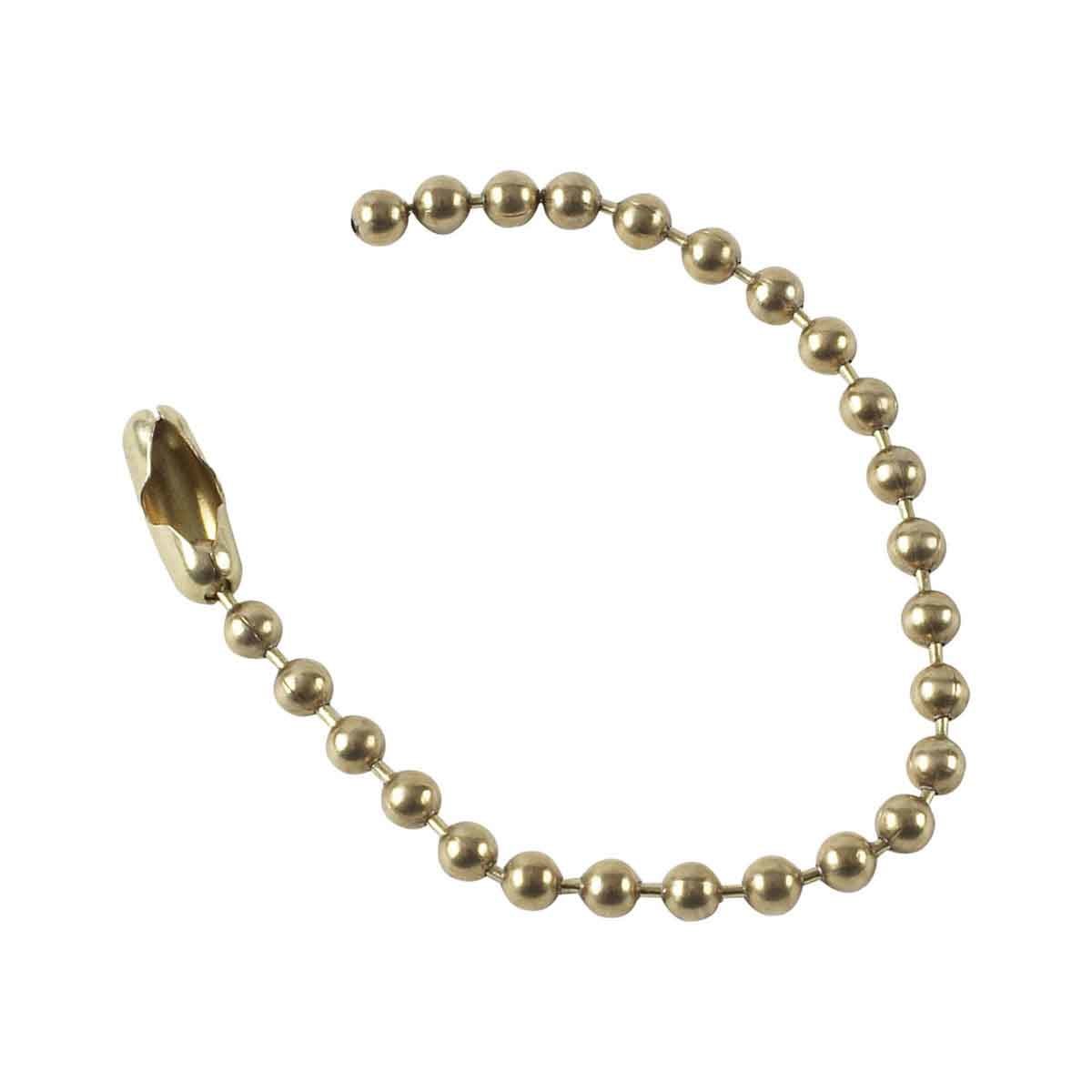 Brady 23306 Ball Chain - 4 1/2 in - Brass