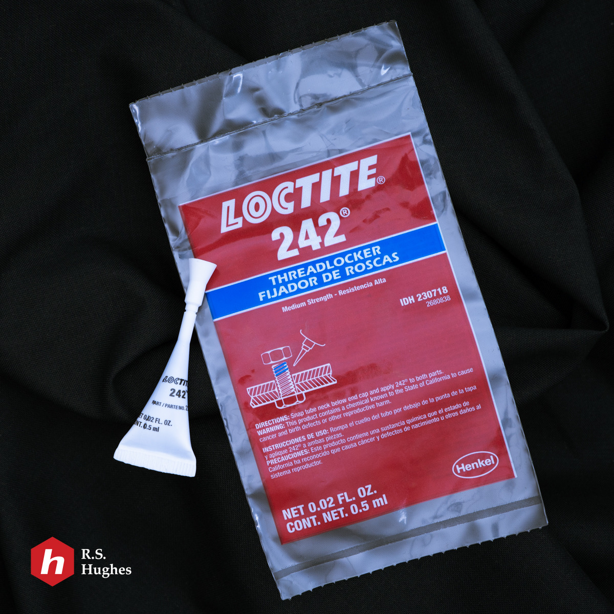Loctite 242 Blue Threadlocker 24205, IDH:230718 - Medium Strength - 0.5 ml Capsule