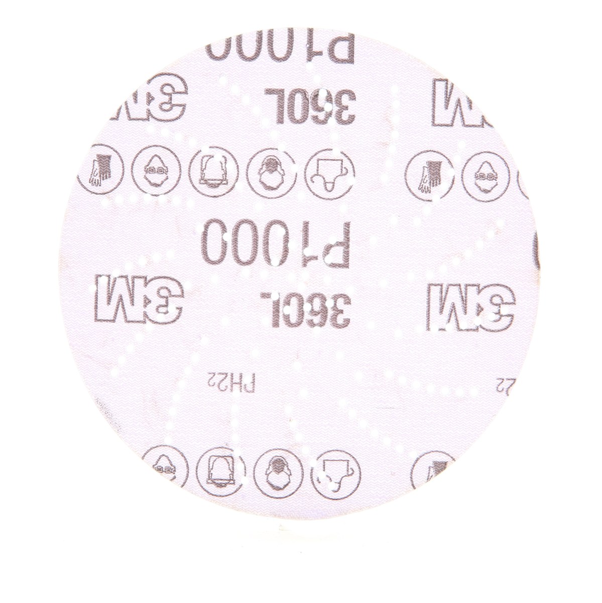 3M Hookit 360L Hook & Loop Disc 01712 - Aluminum Oxide - 5 in - P1000 - Super Fine