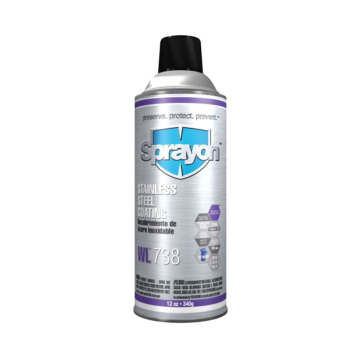 Sprayon WL738 Corrosion Inhibitor - Spray 12 oz Aerosol Can - 12 oz Net Weight - 90738