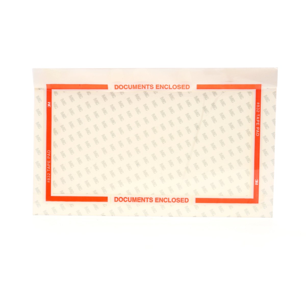3M Scotchpad 832 Clear on Orange Polypropylene Label Protective Pouch Tape Pad - 6 in Width - 10 in Height - 10 in Length - 021200-62224