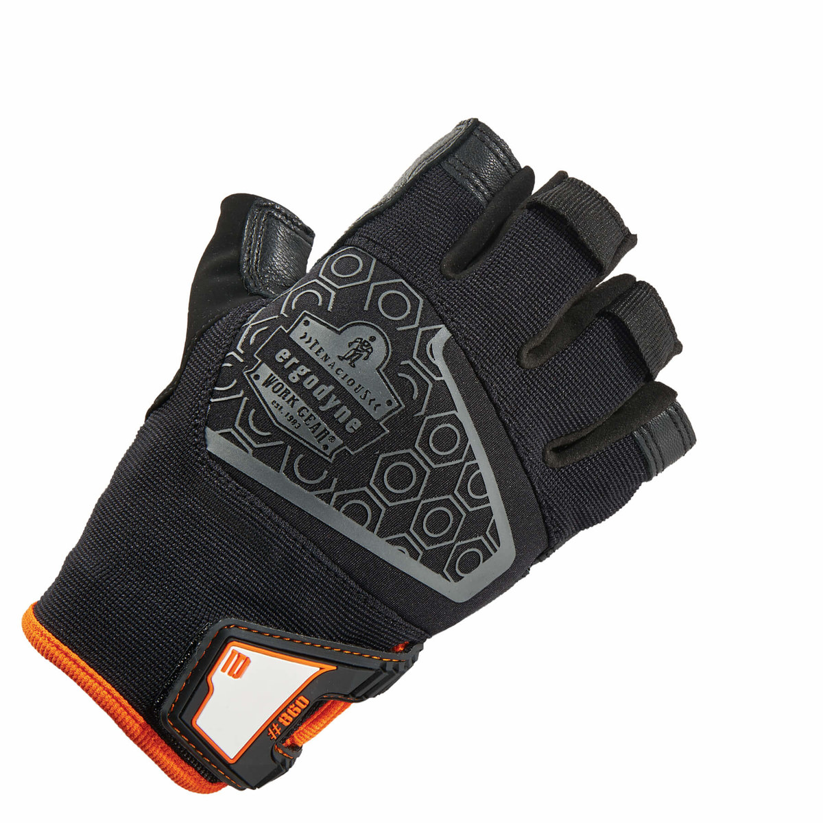 X-Large Black Ergodyne ProFlex 875 High Visibility Gauntlet Work Glove 