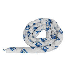Brady White Polypropylene 12 gal Absorbent Sock 107742 - 3 in Width - 12 ft Length - 662706-13203