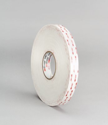 3M 7000123485 White VHB Tape - 1/2 in Width x 72 yd Length - 25 mil Thick