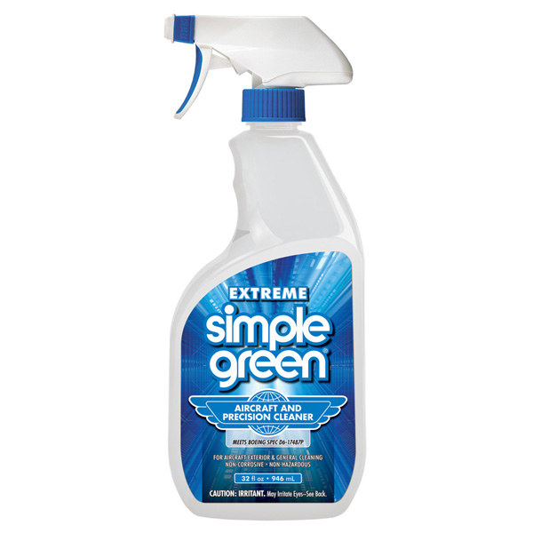 Simple Green Extreme Aircraft Cleaner - Spray 32 oz Bottle - 13412