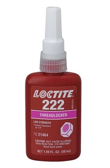 Loctite 222 Purple Threadlocker 21464, IDH:231127 - Low Strength - 50 ml Bottle