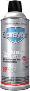 Sprayon 06024 Dark Blue Layout Fluid - 12 oz Aerosol Can - 12 oz Net Weight - 90602