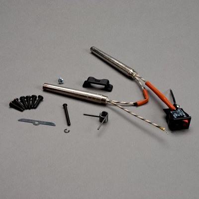 Schild Manufacturing Hot Melt Heater Kit - For Use With EC Hot Melt Applicator Includes (2) x Heater, (6) x Handle Screw, End Clip, E-Ring, Heater Clip, Heater Clip Screw, On-Off Switch Assembly, Spri