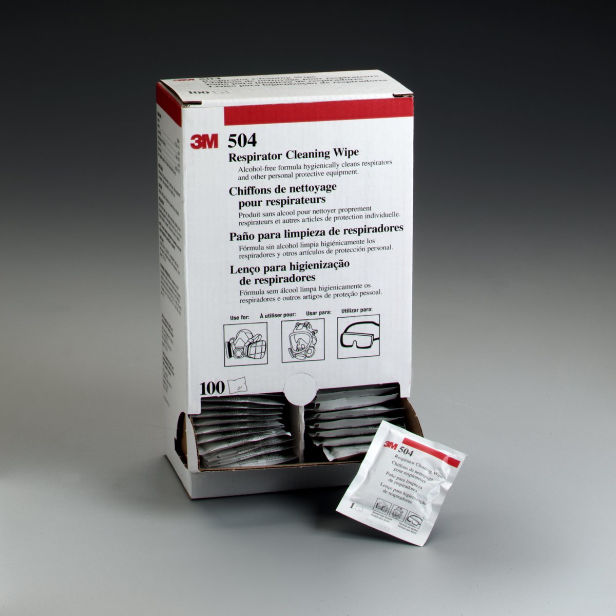 3M 504 Pre-Moistened Wipes - 051131-07065