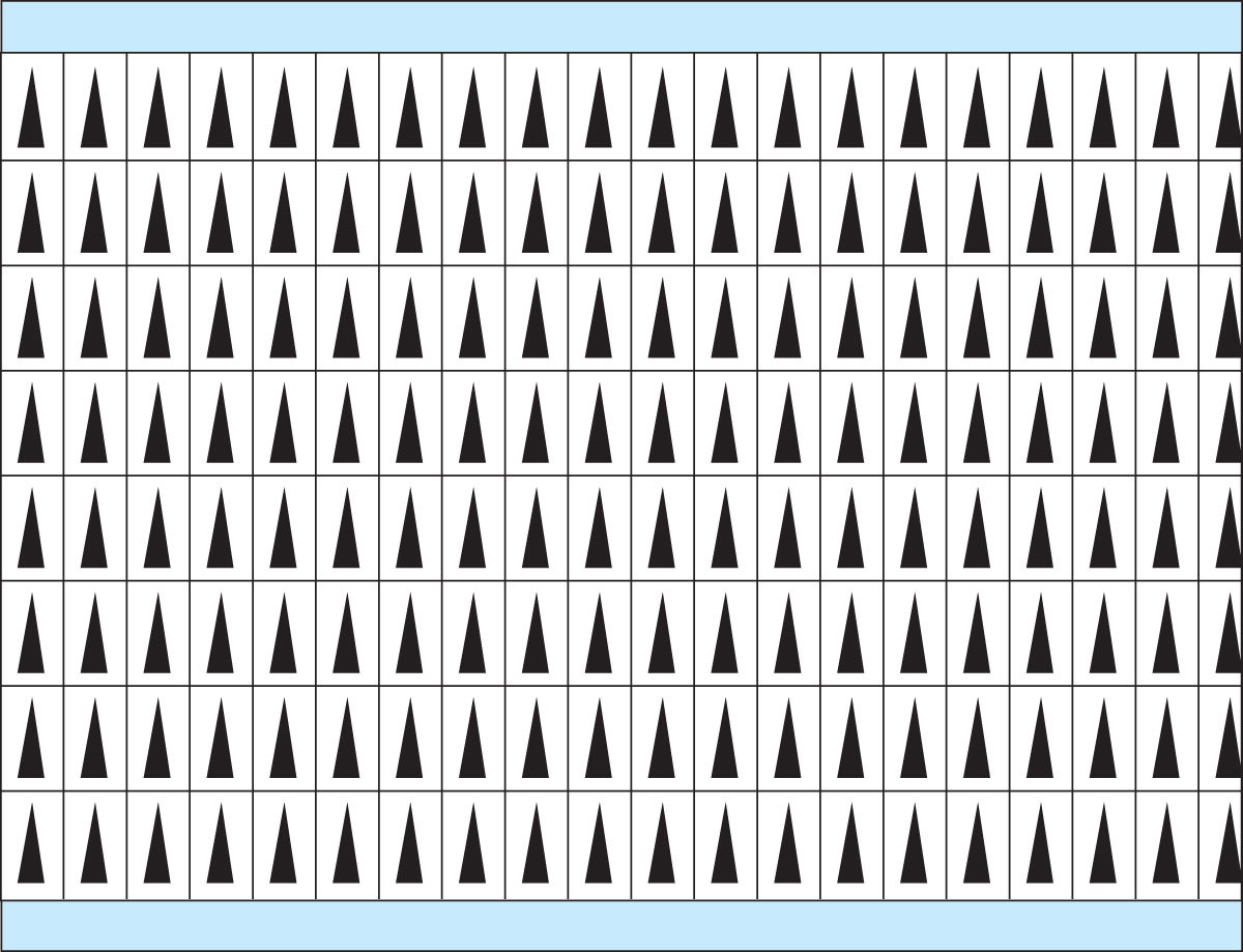 Brady BIA-YL Yellow on Black Vinyl Cloth Printed Inspection Arrow - 0.19 in Width - 1/8 in Height - B-500