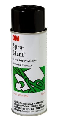 3M Spra-Ment 6060 Spray Adhesive Aerosol 16 oz Aerosol Can - 01016 - 16 oz Net Weight