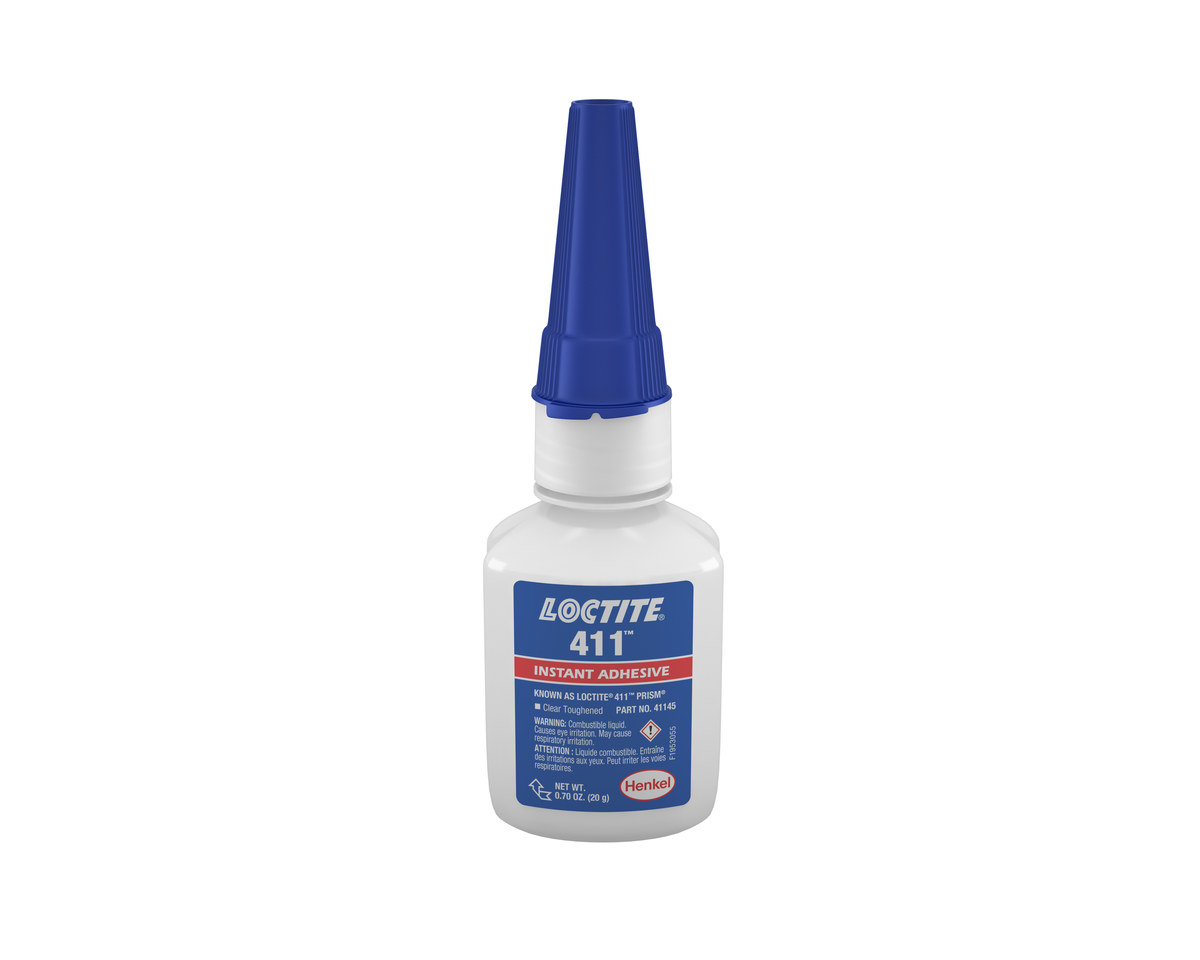 Loctite 411 Cyanoacrylate Adhesive - 20 g Bottle - 41145, IDH:135446