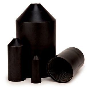 3M SKE-30/76 Polyolefin Heat Shrink End Cap - 6.22 in Length - 2.36 in Max Diameter - 1.18 in Min Diameter - 48157
