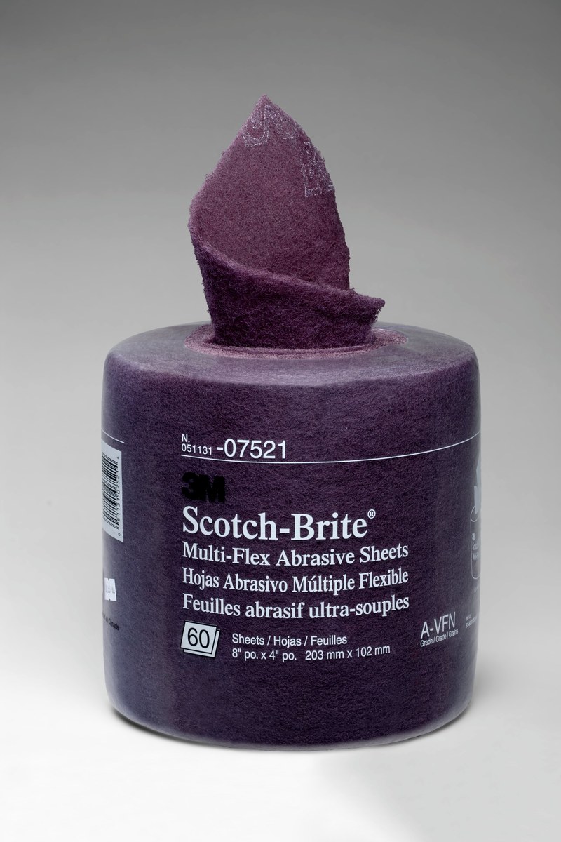 3M Scotch-Brite MX-SR Sanding Roll 07521 - 8 in x 20 ft - Aluminum Oxide - Very Fine