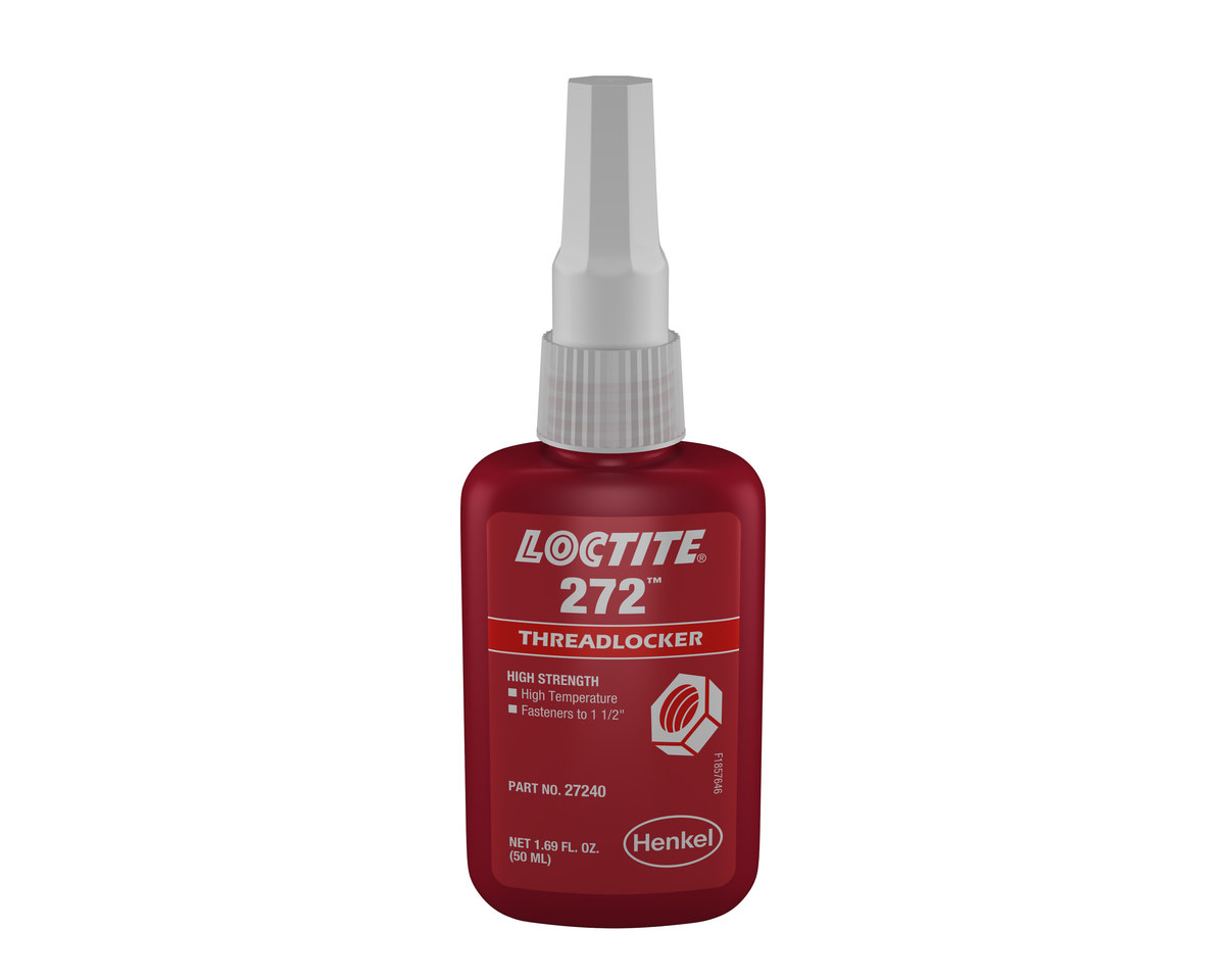 Loctite 272 Red Threadlocker 27240, IDH:88442 - High Strength - 50 ml Bottle