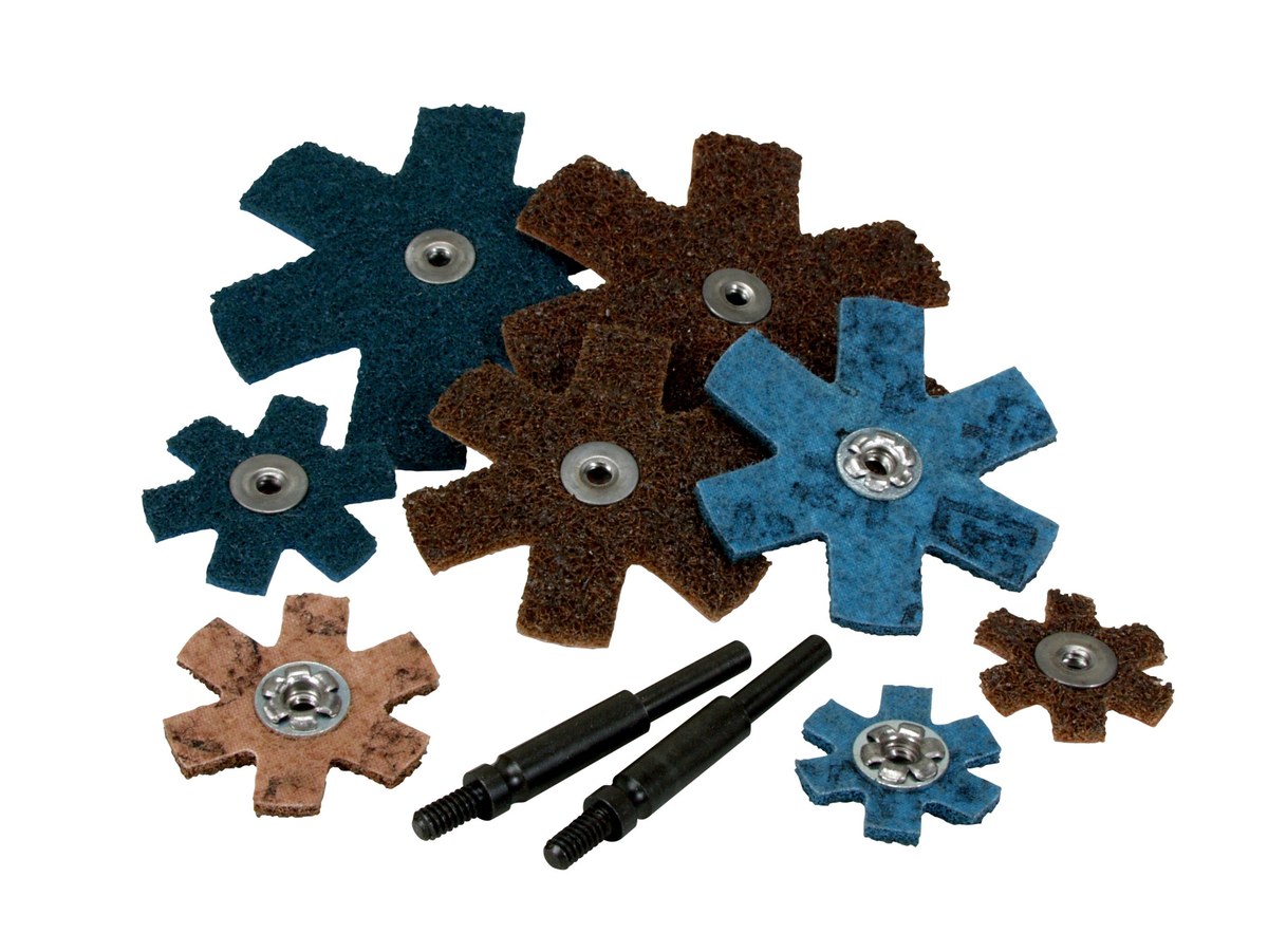 3M Scotch-Brite SR-ZA Sanding Star 13804 - 4 in - Aluminum Oxide - Very Fine