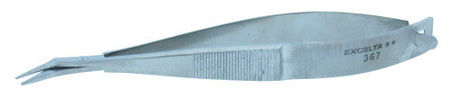 Excelta Two Star 367 Curved Stainless Steel Micro Scissor - 3 in - EXCELTA 367
