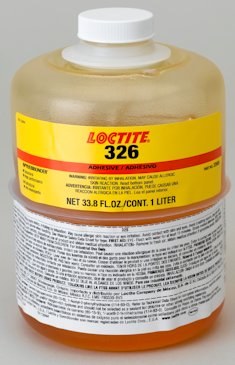 Loctite 326 Amber One-Part Methacrylate Adhesive - 1 L Bottle - 32685