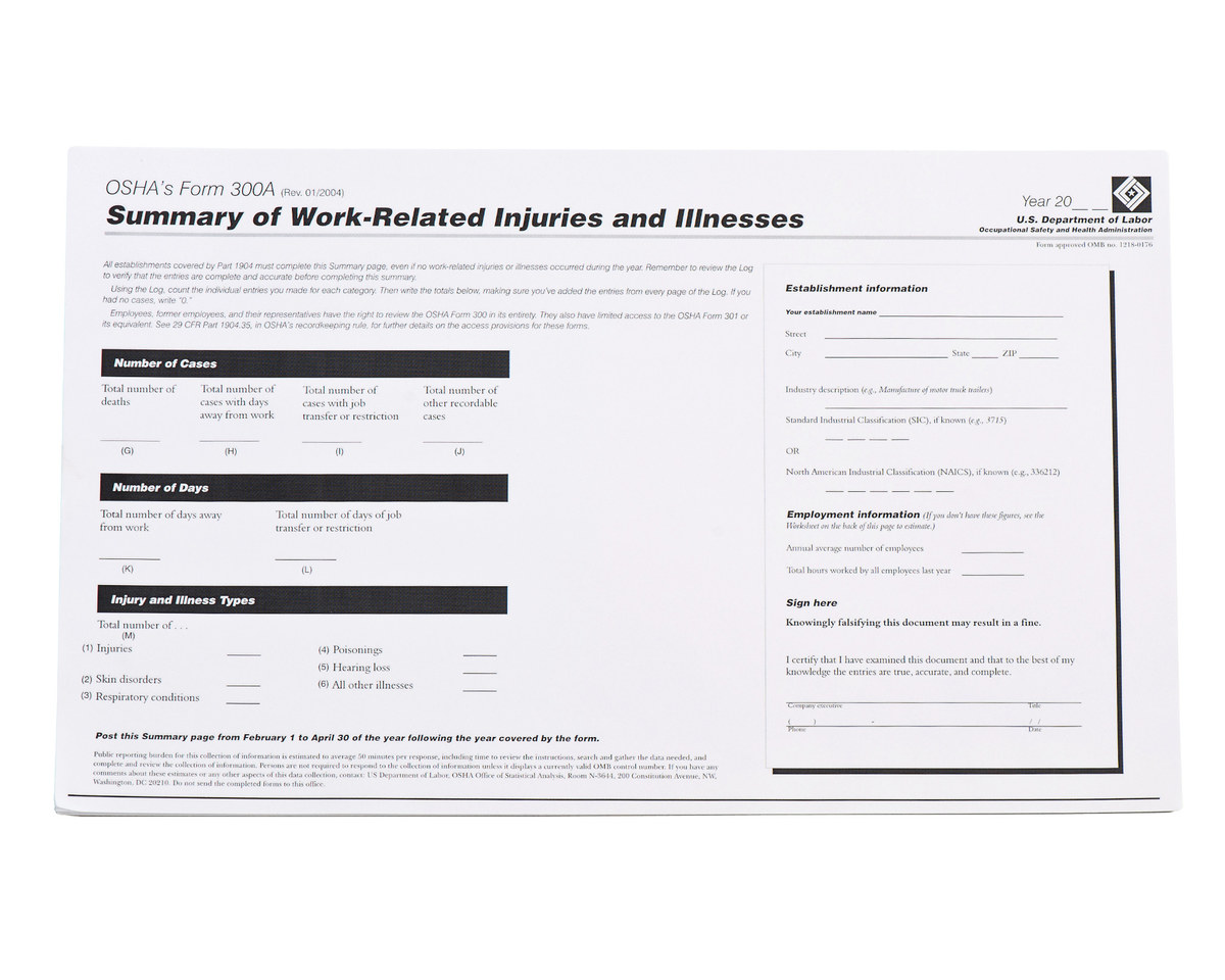 Brady OSHA Compliance Training Medical Form 45674 - English - 754476-45674
